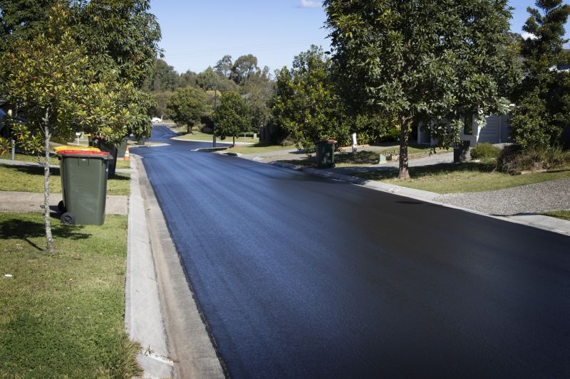 Freshly Paved Asphalt Surface